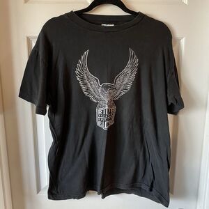 Tourchamp Men’s XL Vintage T Shirt Ride To Live Live To Ride Motorcycle Black